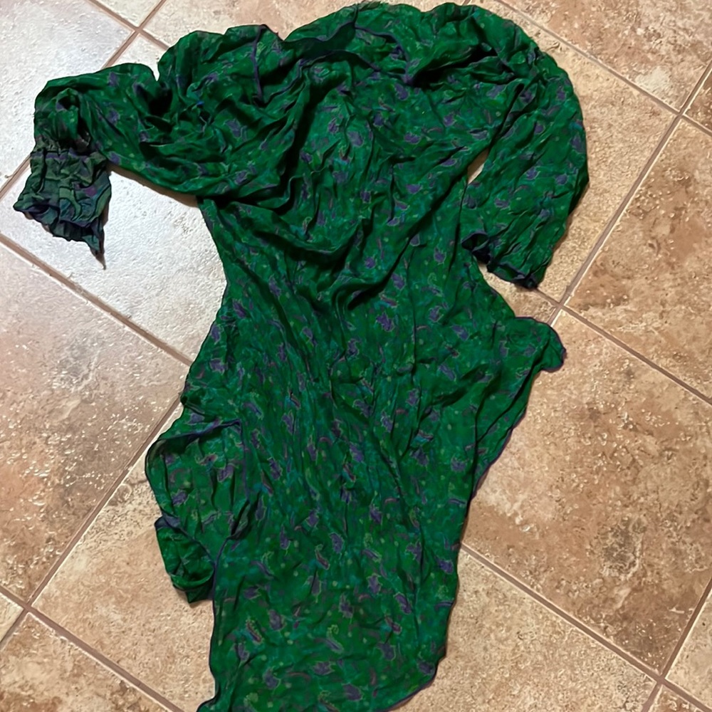 Recycled silk top